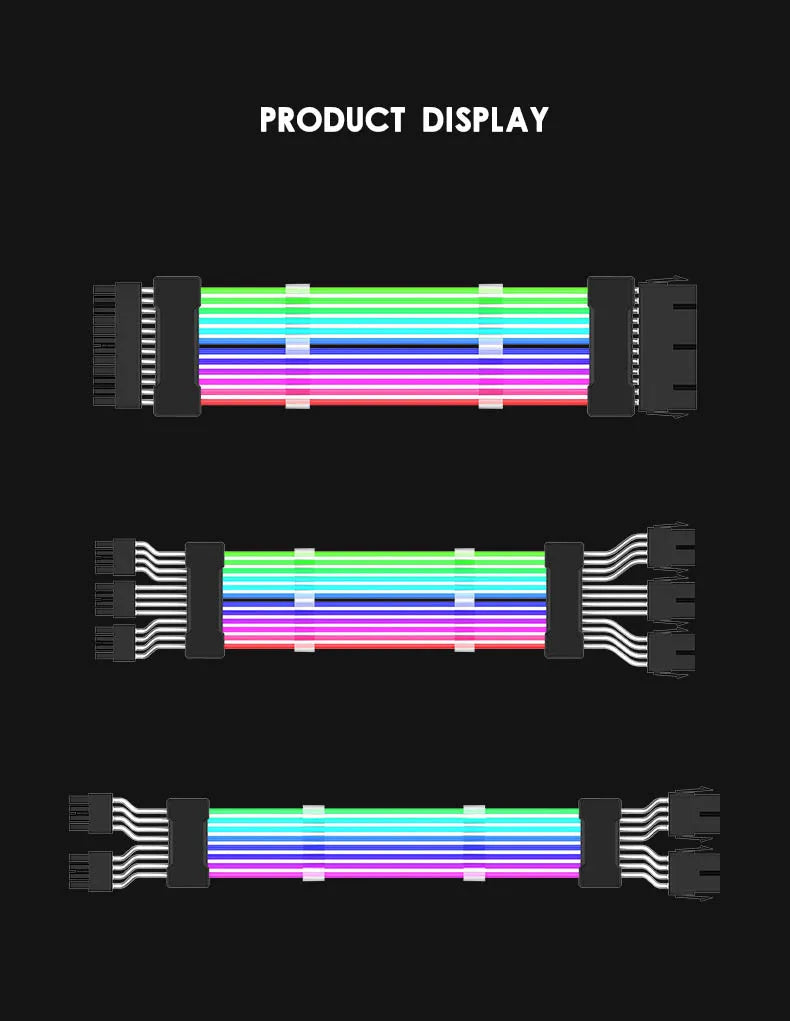 Rgb Cable graphics card 8-Pin 6+2Pin extension cable