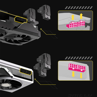 8-Pin PCIe GPU Power Adapters Right angle