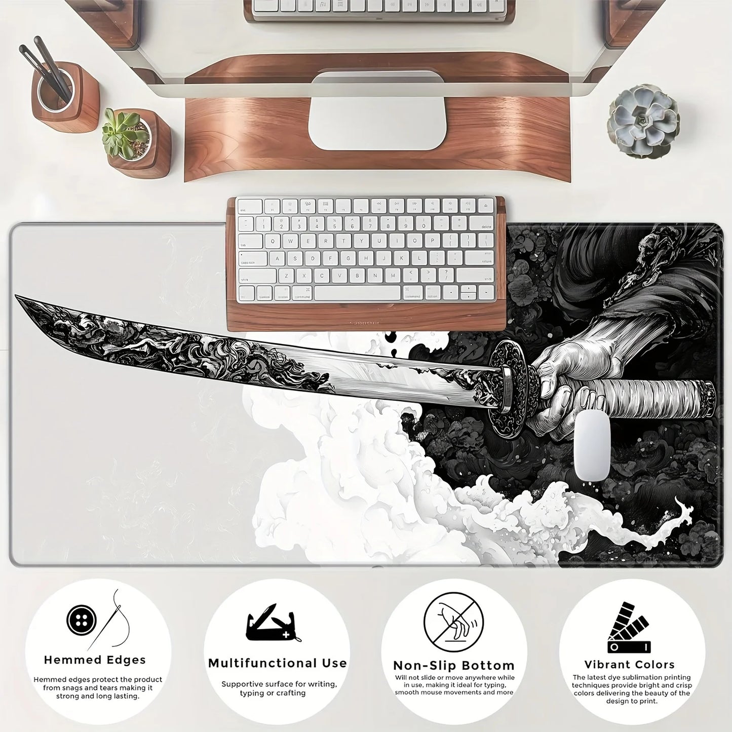 Japanese Katana Mouse Pad